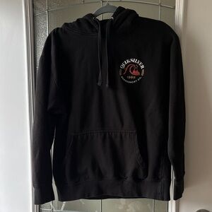 Quiksilver Black Graphic Hoodie for Men